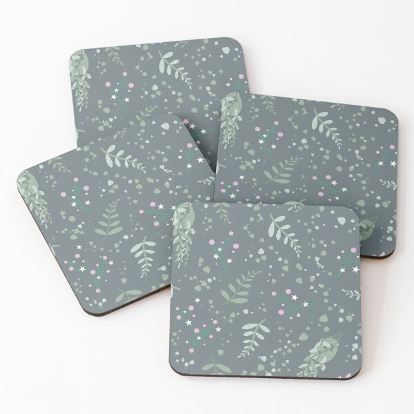 Item preview, Eucalyptus Foliage Pattern - Charcoal Grey  designed and sold by Daniel Bevis Design.