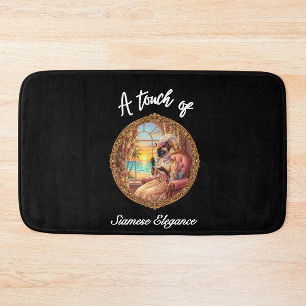 Item preview, Siamese Elegance Victorian Cat Lady at Tropical Sunset Window designed and sold by Fateh-Kro ⭐⭐⭐⭐⭐.
