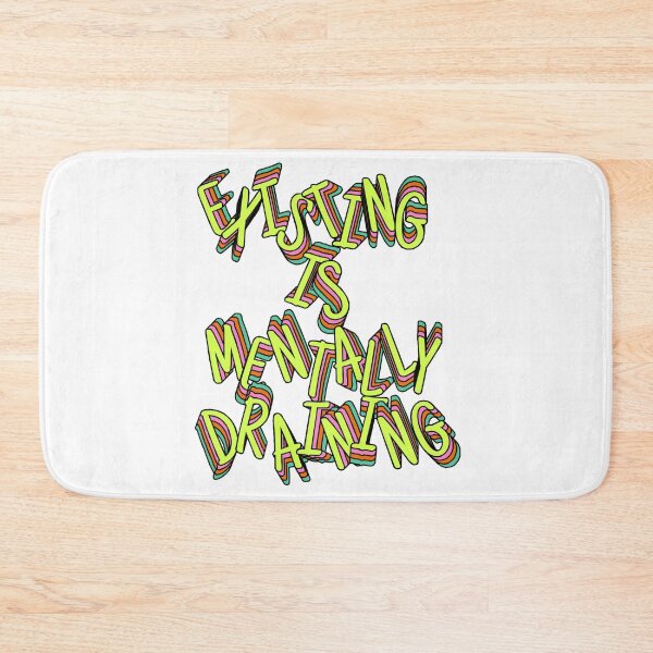 Item preview, Mentally Draining Aesthetic Design - Colorful & Retro designed and sold by ClashShop.