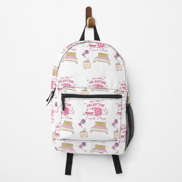 Item preview, Anti‑Valentine Cat – Pink Cozy Bedroom designed and sold by Coolparrotgirl.