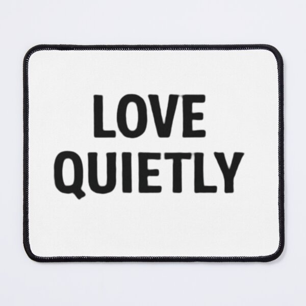 Item preview, Love Quietly Minimal Valentine Typography Design designed and sold by Amr Darwish Graphic designer.