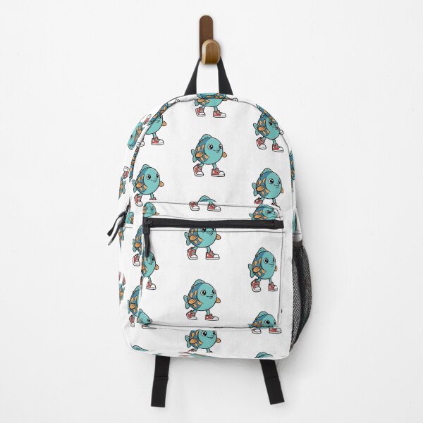 Item preview, Cute Fish Walking in Sneakers designed and sold by Brasuca's Art.