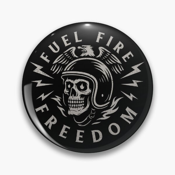 Item preview, Fuel Fire Freedom Skull Biker Helmet Eagle Lightning Vector Patch designed and sold by kosongxlima.