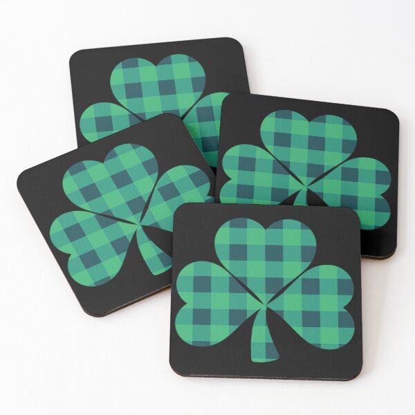 Item preview, Green plaid shamrock, lucky clover, St. Patrick day design  designed and sold by hollycooper.