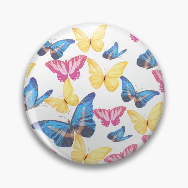 Item preview, Patrón de mariposas coloridas: diseño de mariposas primaverales con estética pastel designed and sold by NilofaDesigns.