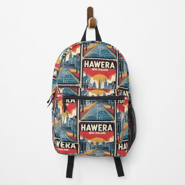 Item preview, Hawera New Zealand Retro Vintage Travel Design designed and sold by TravelersGems.