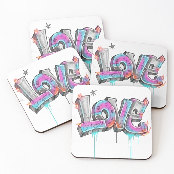 Item preview, 3D Airbrush Graffiti LOVE designed and sold by Talented Bum.