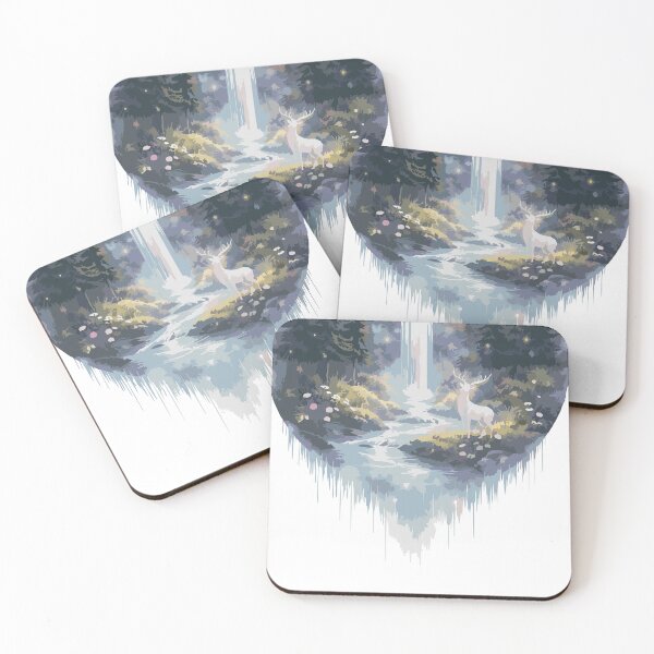 Item preview, Celestial forest glowing stag designed and sold by AYDA Lifestyle.