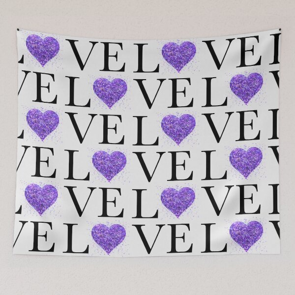 Item preview, Purple sparkling glittery heart | Love | retro  designed and sold by hollycooper.
