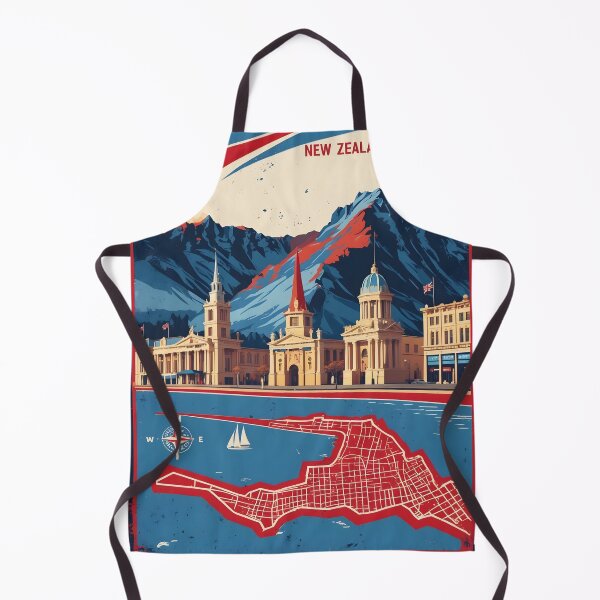 Item preview, Invercargill New Zealand Retro Vintage Travel Design designed and sold by TravelersGems.