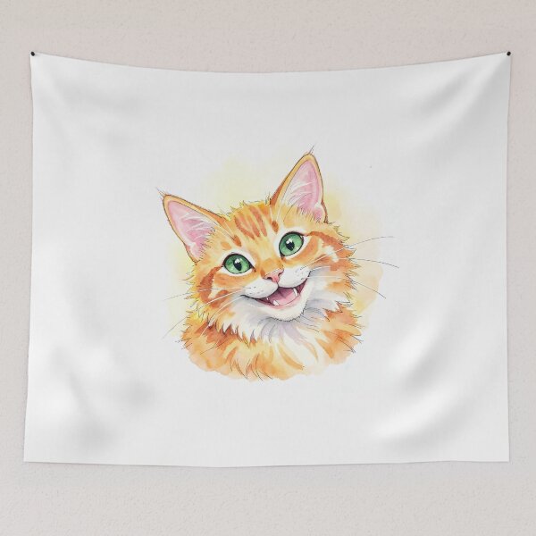 Item preview, Happy Cartoon Style Orange Cat designed and sold by MiaRose85.