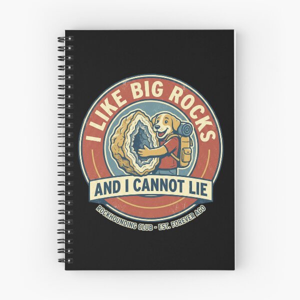 Item preview, Funny Dog Rockhound Retro Emblem designed and sold by SignumShop.