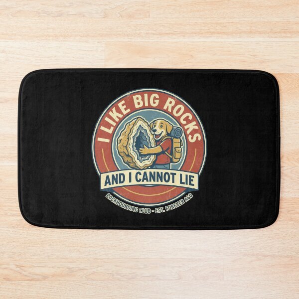 Item preview, Funny Dog Rockhound Retro Emblem designed and sold by SignumShop.