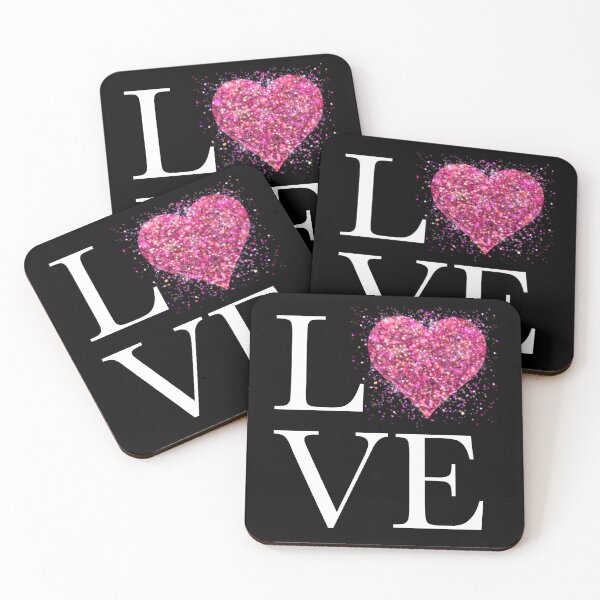 Item preview,  Pink sparkling glittery heart | Love | retro  designed and sold by hollycooper.