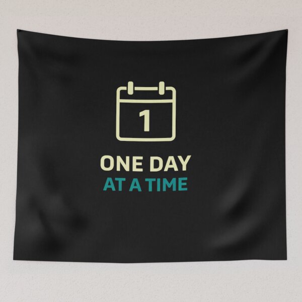 Item preview, One Day At A Time – Calendar Icon Daily Motivation Quote Design designed and sold by AdicretorDesign.