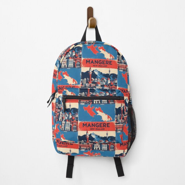 Item preview, Mangere New Zealand Retro Vintage Travel Design designed and sold by TravelersGems.
