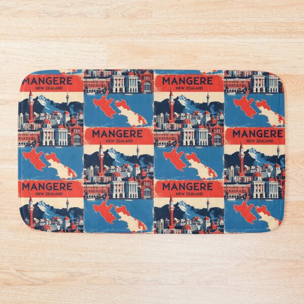 Item preview, Mangere New Zealand Retro Vintage Travel Design designed and sold by TravelersGems.
