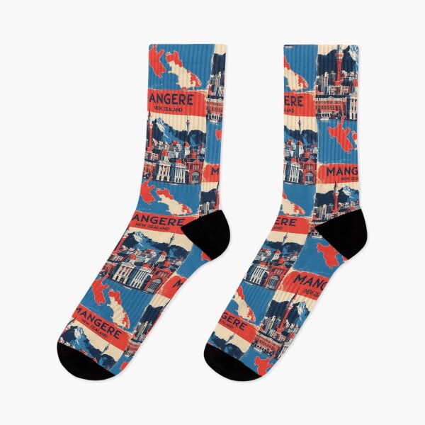 Item preview, Mangere New Zealand Retro Vintage Travel Design designed and sold by TravelersGems.