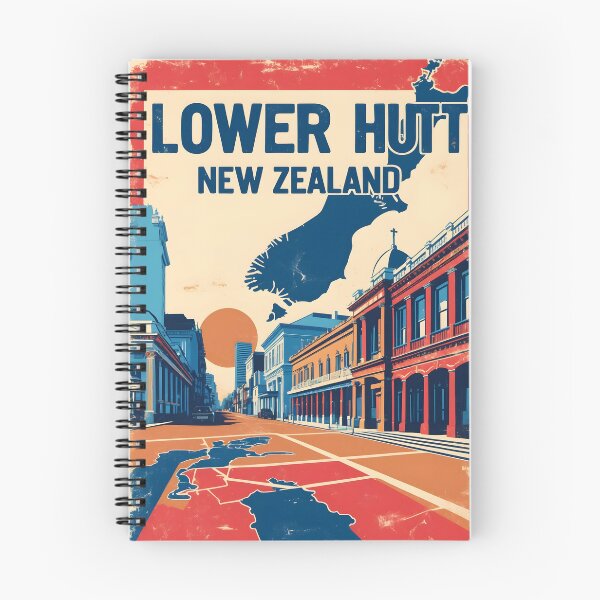 Item preview, Lower Hutt New Zealand Retro Vintage Travel Design designed and sold by TravelersGems.