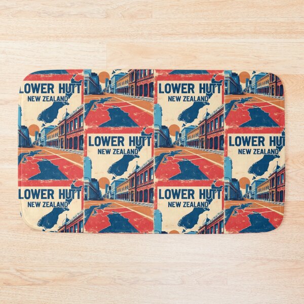Item preview, Lower Hutt New Zealand Retro Vintage Travel Design designed and sold by TravelersGems.