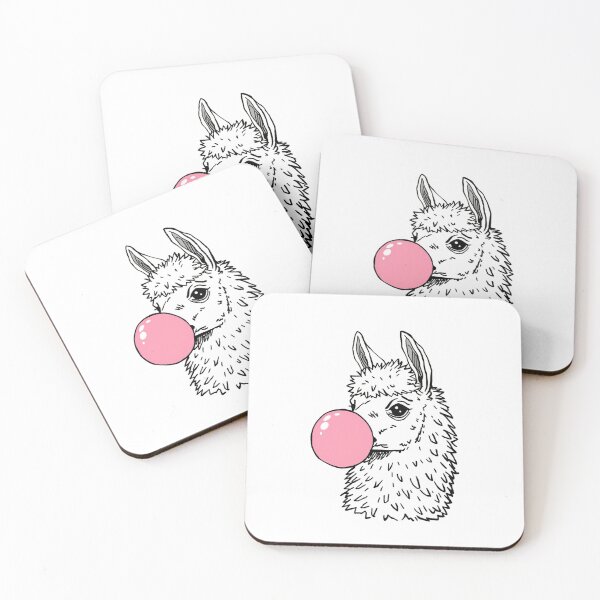 Item preview, funny Llama with Pink Bubble Gum designed and sold by SOUFIANE1991.