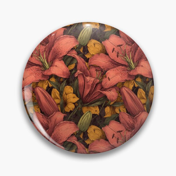 Item preview, Lush Lilies Print  - Birth Flower Pattern  - Housewarming Gifts designed and sold by RoyalStarsPatts.