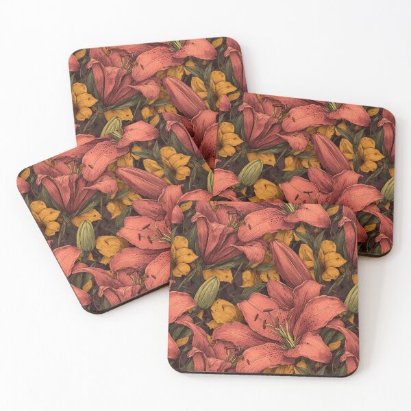 Item preview, Lush Lilies Print  - Birth Flower Pattern  - Housewarming Gifts designed and sold by RoyalStarsPatts.