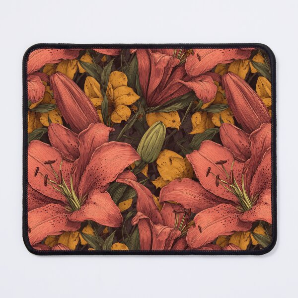 Item preview, Lush Lilies Print  - Birth Flower Pattern  - Housewarming Gifts designed and sold by RoyalStarsPatts.