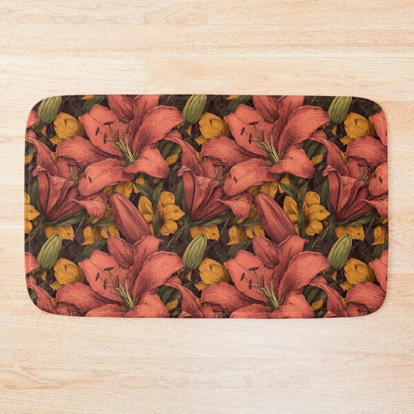 Item preview, Lush Lilies Print  - Birth Flower Pattern  - Housewarming Gifts designed and sold by RoyalStarsPatts.