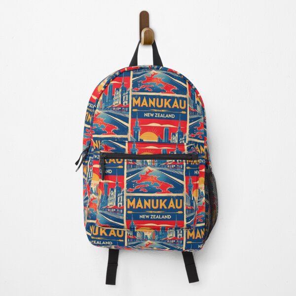 Item preview, Manukau New Zealand Retro Vintage Travel Design designed and sold by TravelersGems.