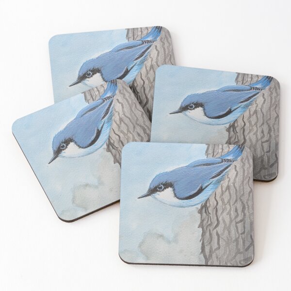 Item preview, Pygmy nuthatch climbing a tree  designed and sold by Matt Starr Fine Art .
