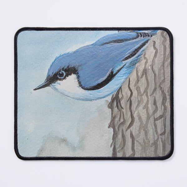 Item preview, Pygmy nuthatch climbing a tree  designed and sold by Matt Starr Fine Art .