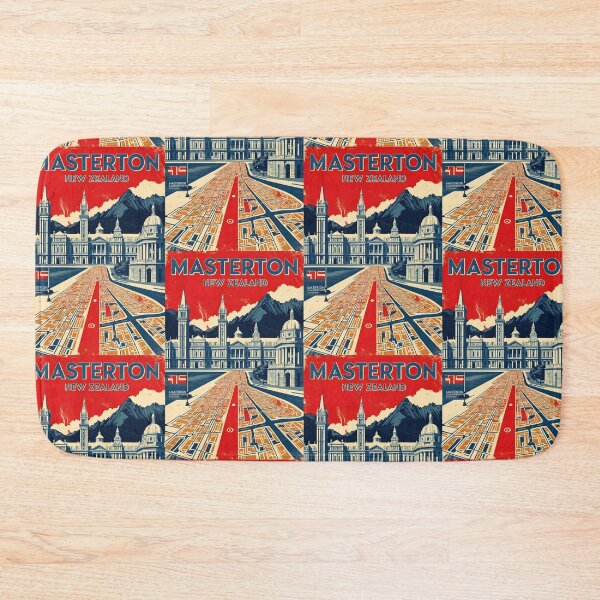 Item preview, Masterton New Zealand Retro Vintage Travel Design designed and sold by TravelersGems.