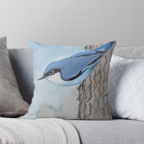 Item preview, Pygmy nuthatch climbing a tree  designed and sold by Matt Starr Fine Art .