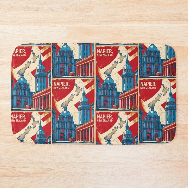 Item preview, Napier New Zealand Retro Vintage Travel Design designed and sold by TravelersGems.
