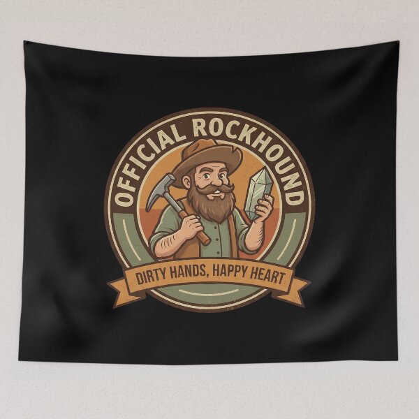 Item preview, Official Rockhound Vintage Badge designed and sold by SignumShop.