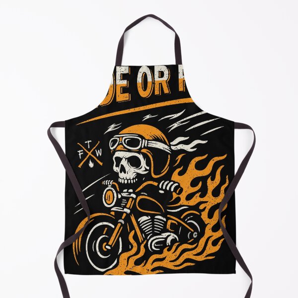 Item preview, Ride or Rot Skull Biker Motorcycle Flames Retro Vector Sticker designed and sold by kosongxlima.
