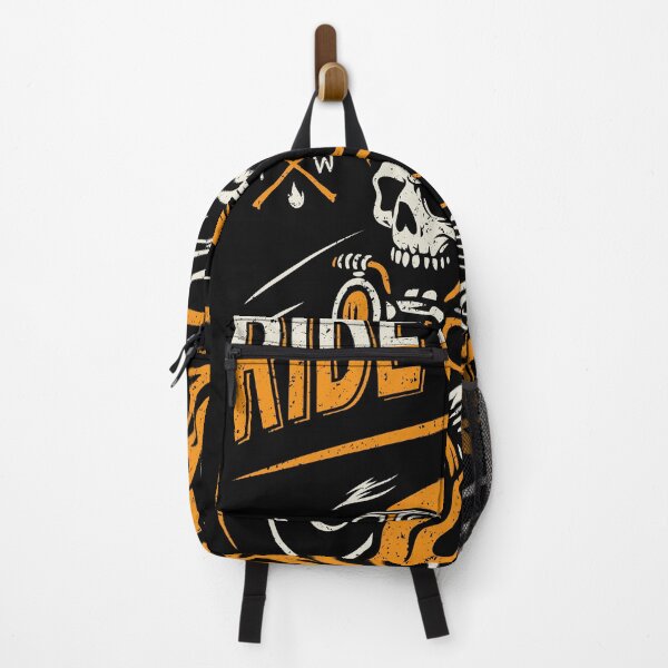 Item preview, Ride or Rot Skull Biker Motorcycle Flames Retro Vector Sticker designed and sold by kosongxlima.