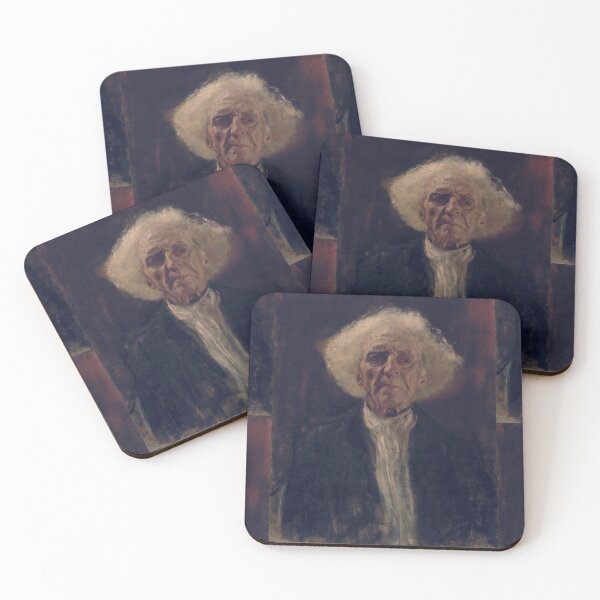 Item preview, Blind Man by Gustav Klimt: Moody Vienna Secession Portrait Poster designed and sold by artofuniverse.