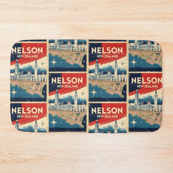 Item preview, Nelson New Zealand Retro Vintage Travel Design designed and sold by TravelersGems.