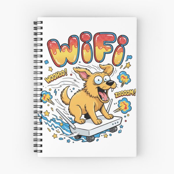 Item preview, WiFi Dog Cartoon Sticker – Funny Internet Brainrot Meme designed and sold by Imaginarium of Chaos falcon88 .
