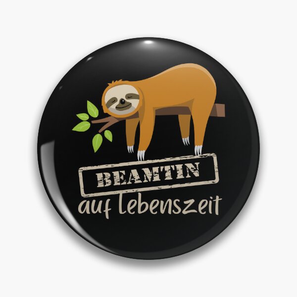 Item preview, Civil servant with tenure - sloth resting and chilling designed and sold by Halfstone.