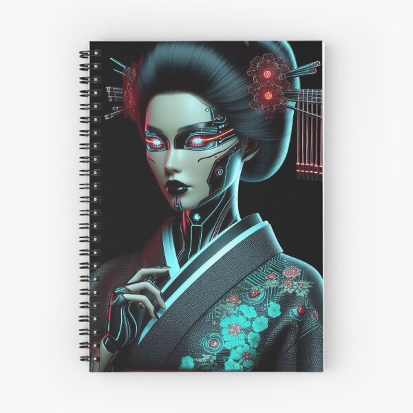 Item preview, Cyber Geisha Futuristic Techwear Aesthetic designed and sold by NEON ALLEY.