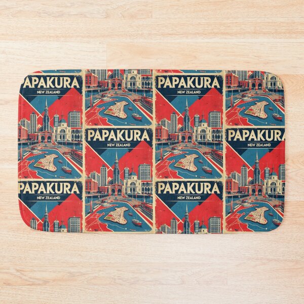 Item preview, Papakura New Zealand Retro Vintage Travel Design designed and sold by TravelersGems.