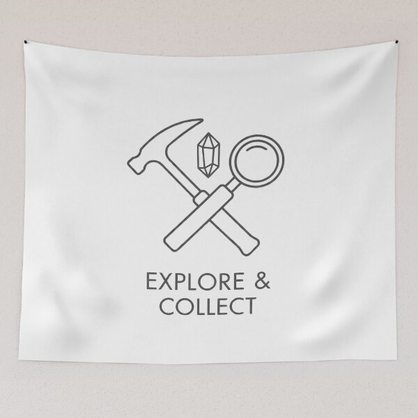 Item preview, Minimalist Rockhunting Tools Line Art designed and sold by SignumShop.