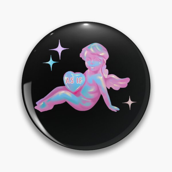 Item preview, As If Vintage Angel Art | Pearl Pink Blue Aesthetic Illustration designed and sold by CindyRandomVibes.