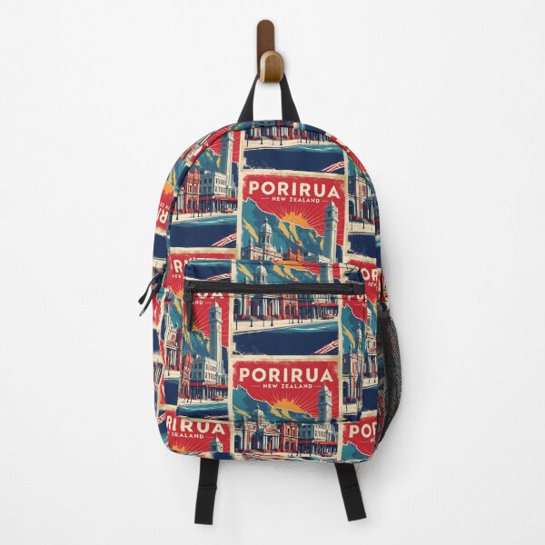 Item preview, Porirua New Zealand Retro Vintage Travel Design designed and sold by TravelersGems.