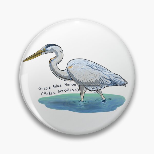 Item preview, Great Blue Heron Wading by Woodsmith designed and sold by SJWoodsmith.