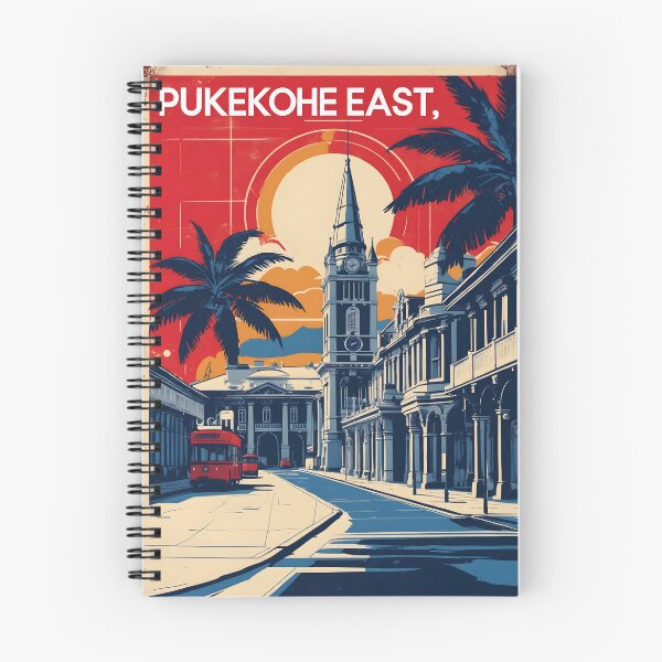 Item preview, Pukekohe East New Zealand Retro Vintage Travel Design designed and sold by TravelersGems.