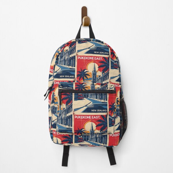 Item preview, Pukekohe East New Zealand Retro Vintage Travel Design designed and sold by TravelersGems.